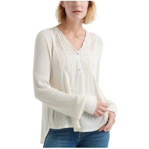 Cream Lucky Long Sleeve Top